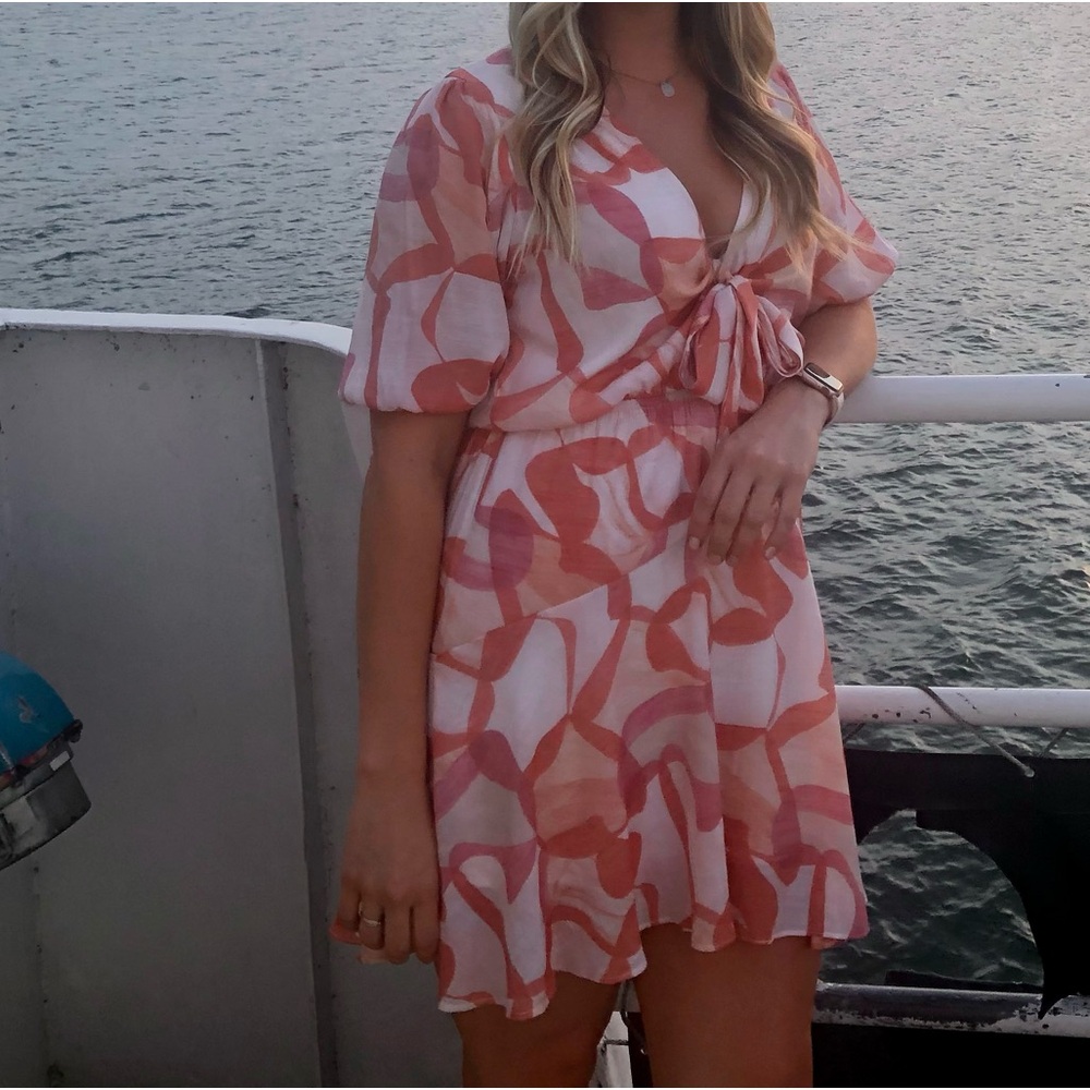 Pink patterned dress - Picture 4 of 4